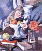 Samuel John Peploe Still Life Roses and Book Spain oil painting artist